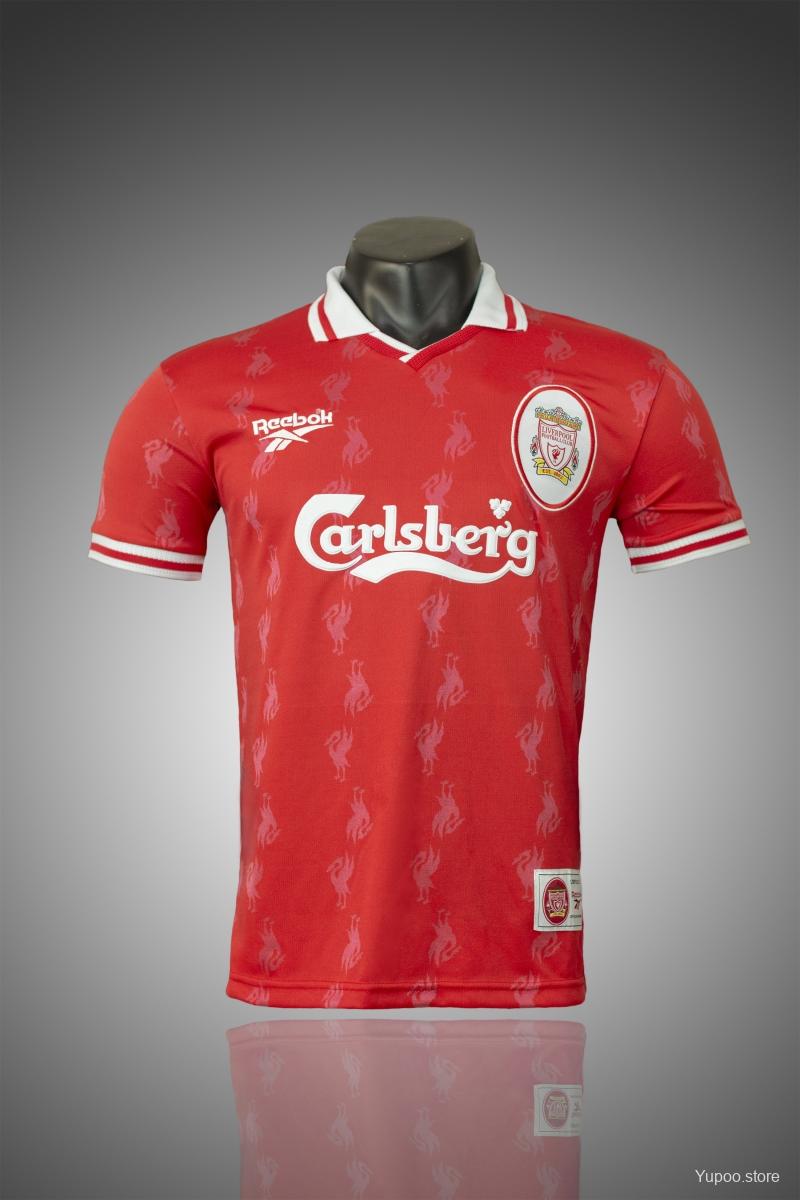 Retro 96/98 Liverpool Home Soccer Jersey