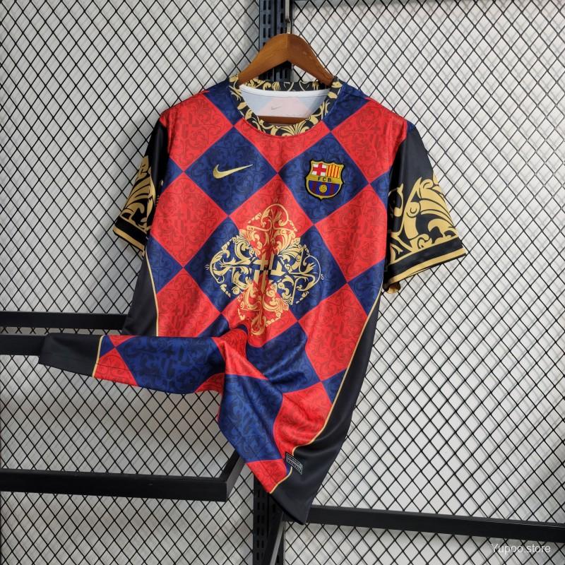 23-24 Barcelona Training Red Jersey