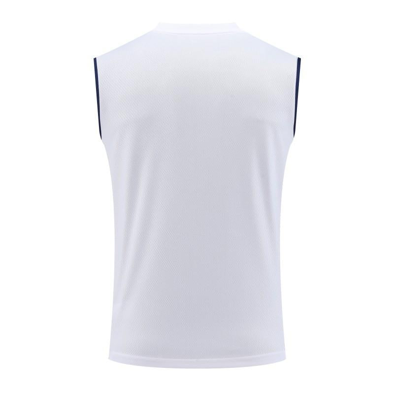 23-24 Arsenal White/Navy Vest Jersey+Shorts