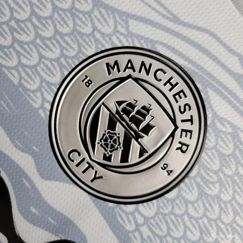 24/25 Manchester City Puma Year of the Dragon White Long Sleeve Jersey