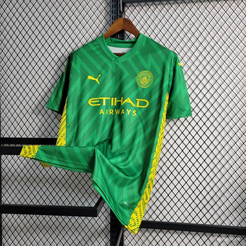 23-24 Manchester City Green Goalkeeper Jersey