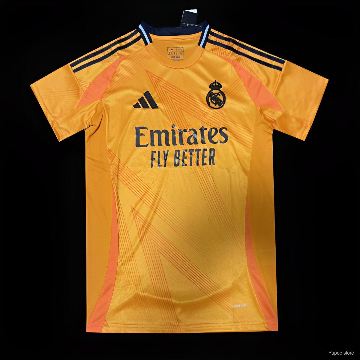 24/25 Real Madrid Away Orange Jersey