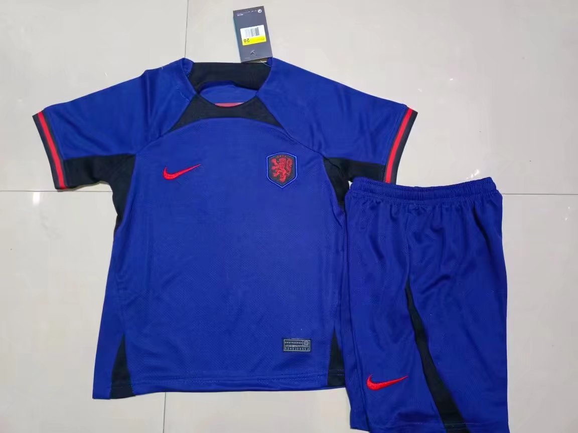 2022 Netherlands Away World Cup Kids