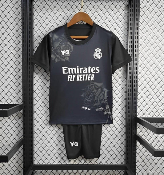 23/24 Kids Real Madrid x Yamamoto Black Jersey