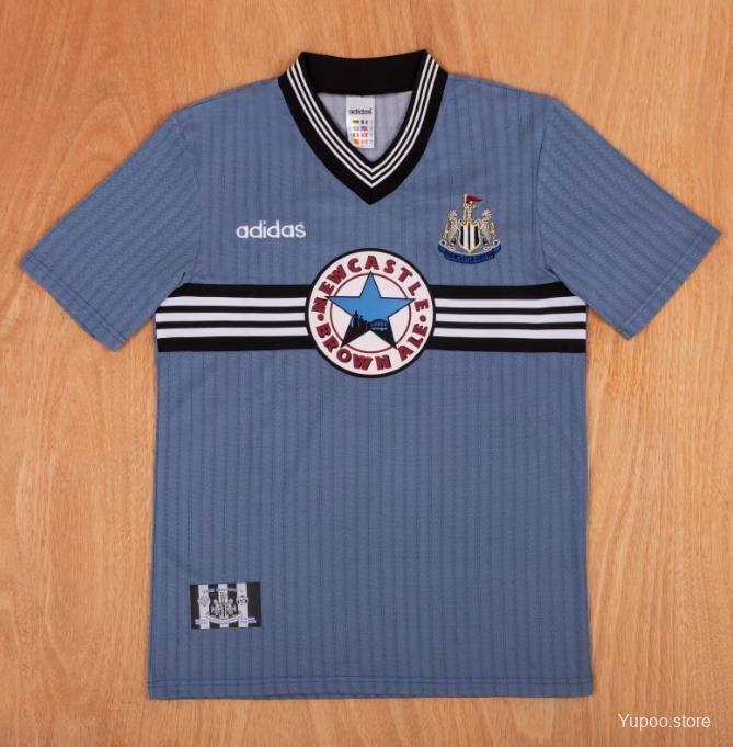 Retro 95/96 Newcastle United Away Grey Jersey