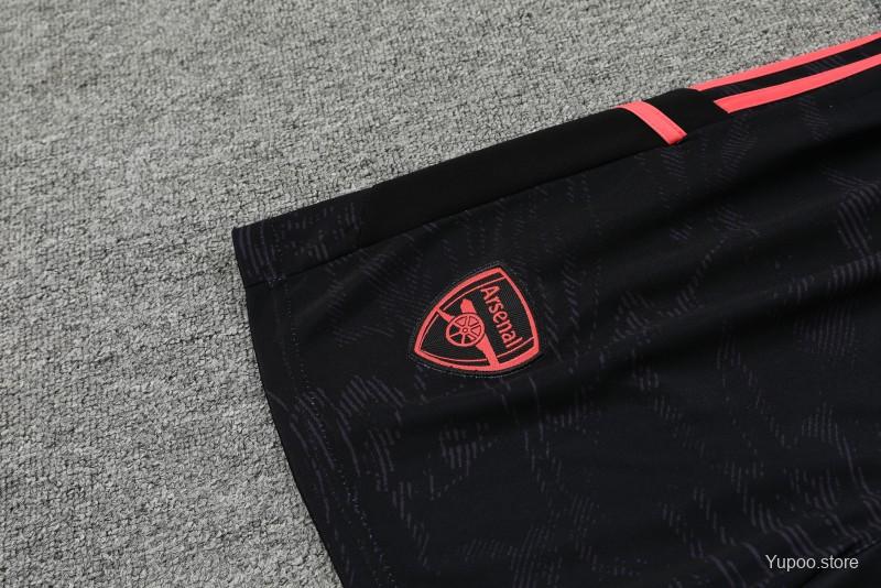 23-24 Arsenal Black Pattern Special Short Sleeve+Shorts