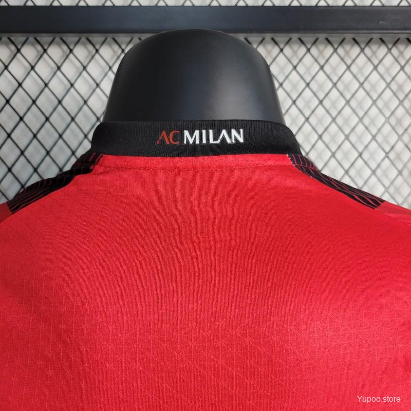 Player Version 23-24 AC Milan Home Jersey