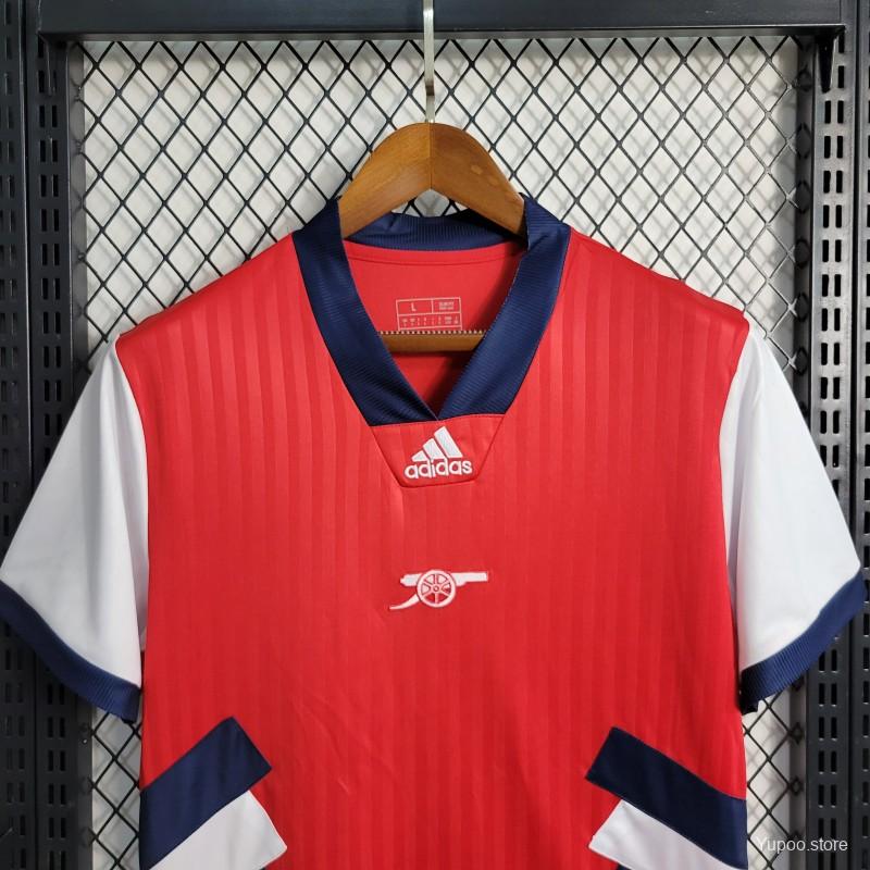 23-24 Arsenal Red Icon Jersey with Embroidery logo