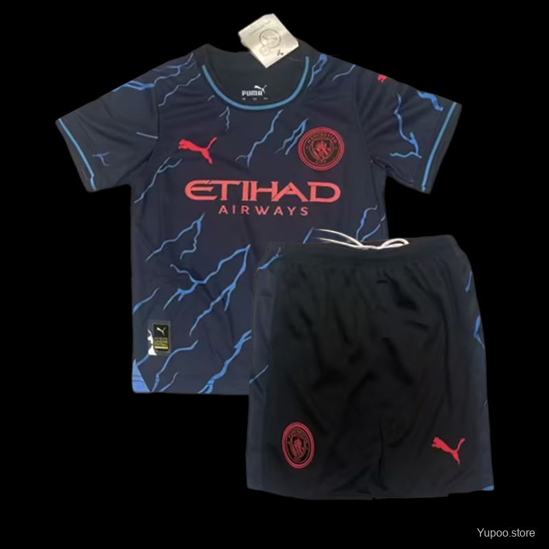 23/24 Kids Manchester City Third Jersey