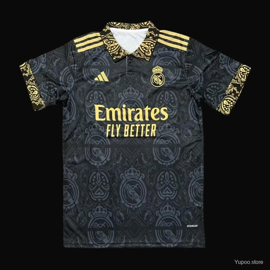 23/24 Real Madrid Black Special POLO Jersey