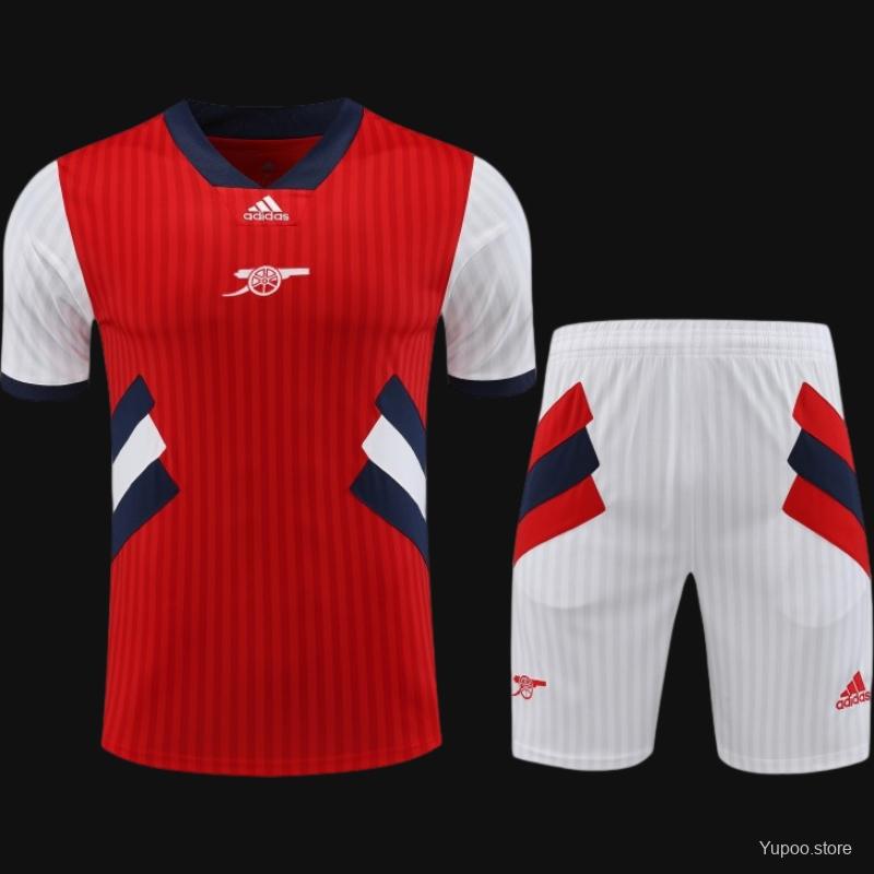 23-24 Arsenal Red Remake Icon Short Sleeve Jersey+Shorts