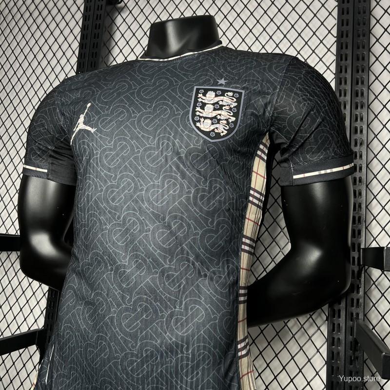 Player Version 2024 England Euro Jordan Black Jersey